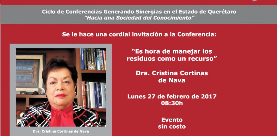 Conferencia Juriquilla, UAQ “Es hora de manejar los residuos como un recurso”