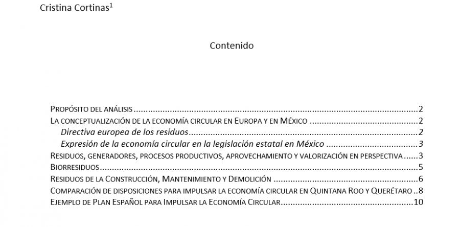 Aspectos destacados de la legislación estatal de los residuos y la economía circular