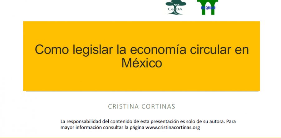Como legislar la economía circular en México
