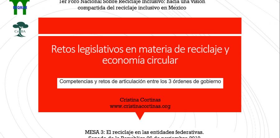 Retos legislativos en materia de reciclaje y economía circular