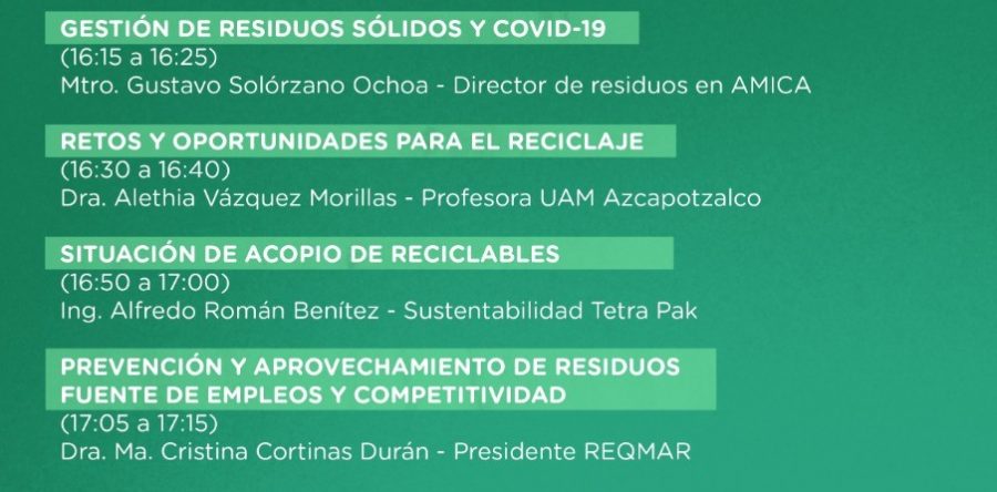 Webinar: Los Residuos en México en tiempos del COVID-19