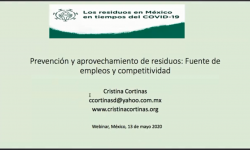 Participación en Webinar “Los residuos en México en tiempos de COVID-19”
