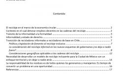 Elementos a considerar para detonar empleos en el reciclaje incluyente