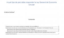 A qué tipo de país debe responder la Ley General de Economía Circular