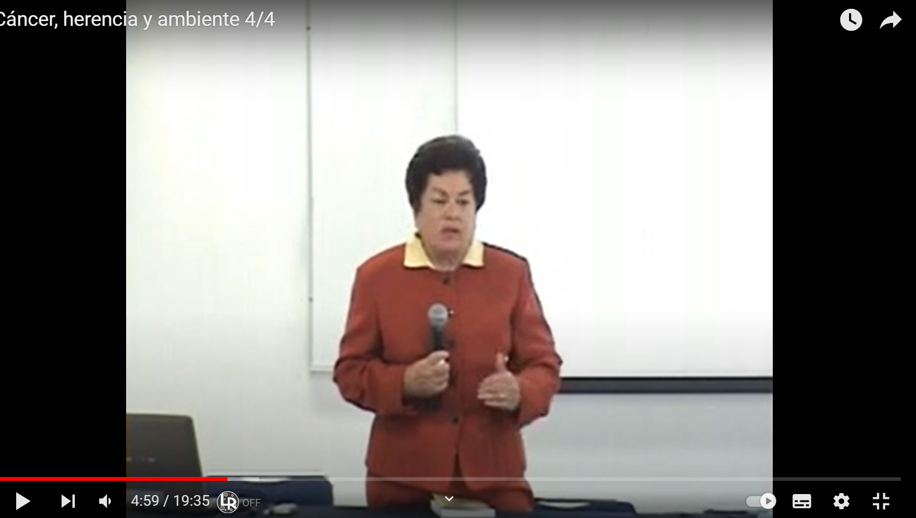 Video Completo: Cáncer, herencia y ambiente - Dra. Ma. Cristina
