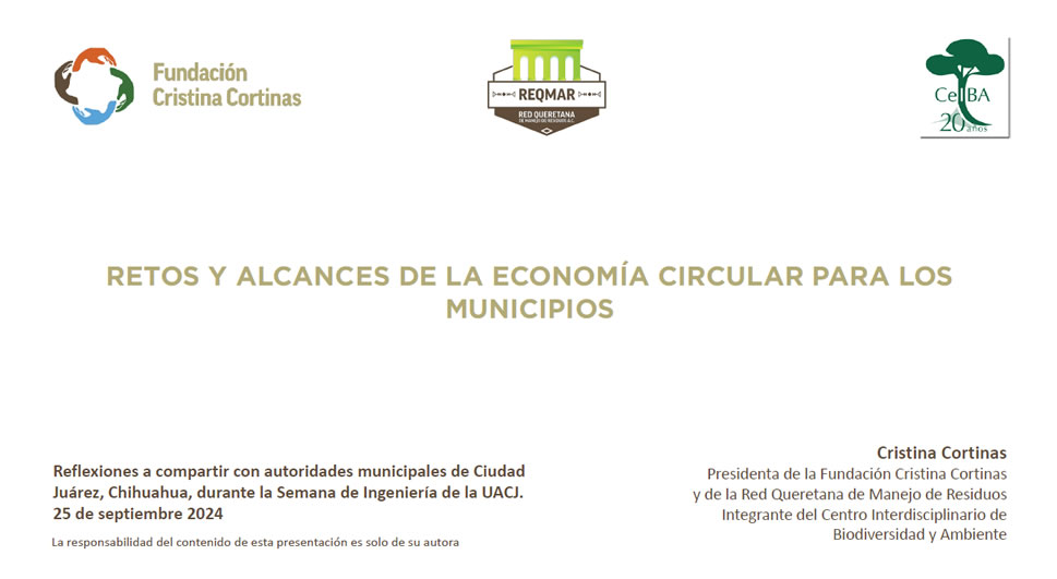 Retos y alcances de la economía circular para los municipios