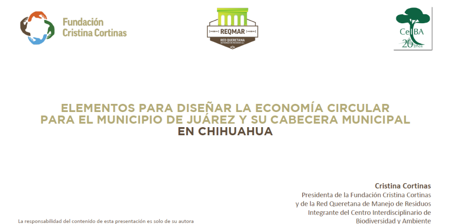 Elementos para diseñar la economía circular para el municipio de Juárez