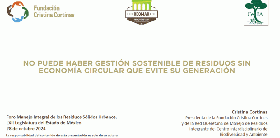 No puede haber gestión sostenible de residuos sin economía circular