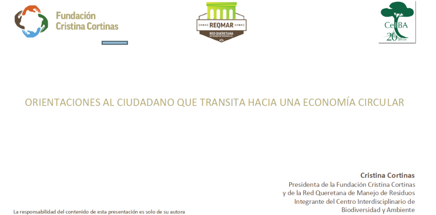 Orientaciones al ciudadano que transita hacia una economía circular