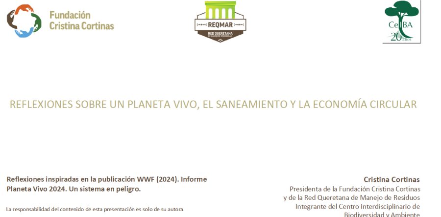 Reflexiones sobre un planeta vivo, los llamados a la acción