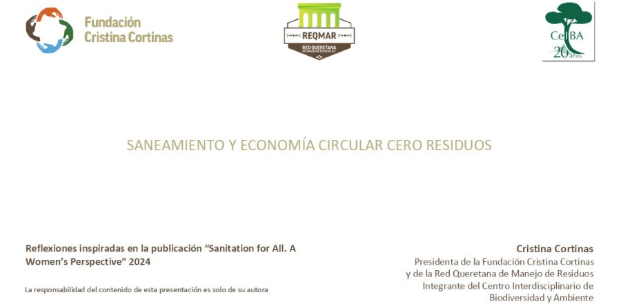 Saneamiento y economía circular cero residuos