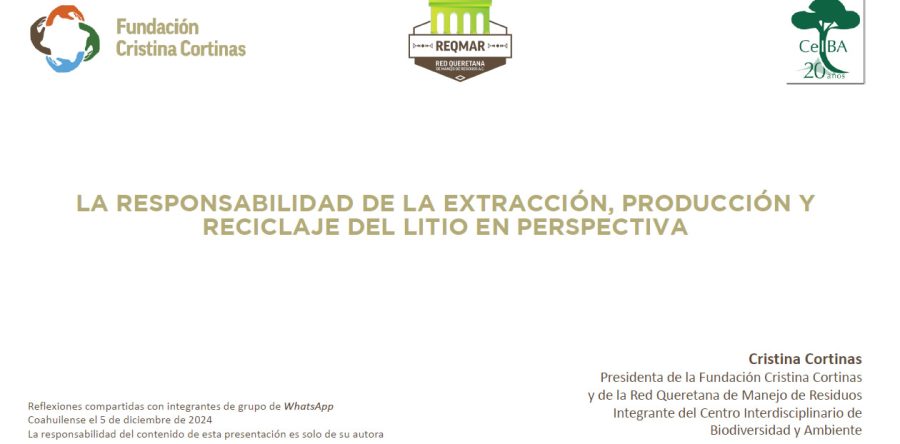 El desafío del reciclaje de baterías de litio a superar