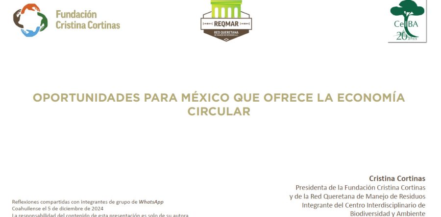 Conferencia dirigida a coahuilenses sobre economía circular fronteriza