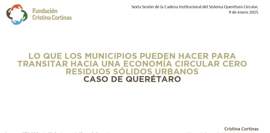 Lo que los municipios pueden hacer para transitar hacia una EC