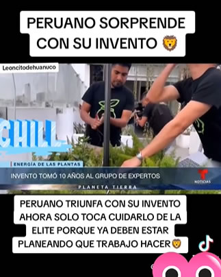 Peruano sorprende con su invento 🥹🙌👀