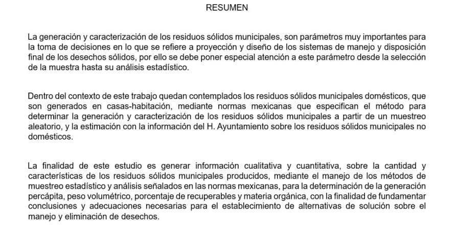 Invitación a eliminar residuos derivados del consumo.