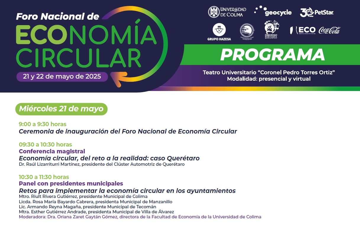 Programa Conferencia Colima 21 de mayo