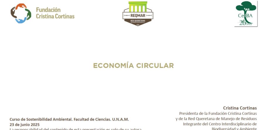La economía circular abordada en un curso universitario de sustentabilidad