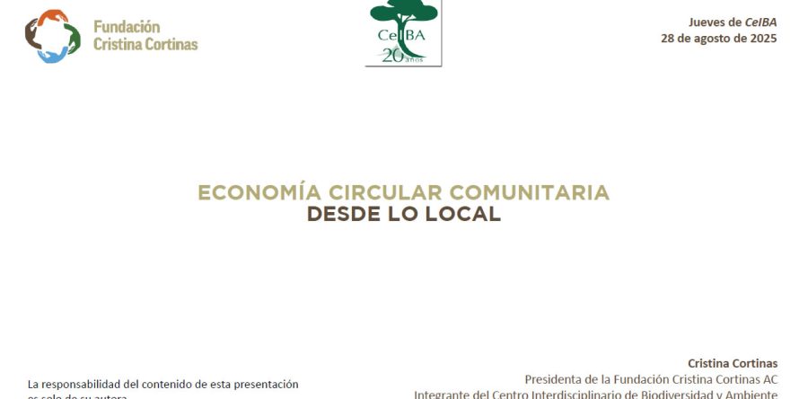 Economía circular comunitaria desde lo local 2