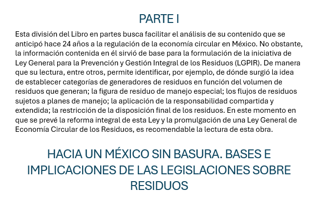 HACIA UN MÉXICO SIN BASURA - PARTE I. Cristina Cortinas
