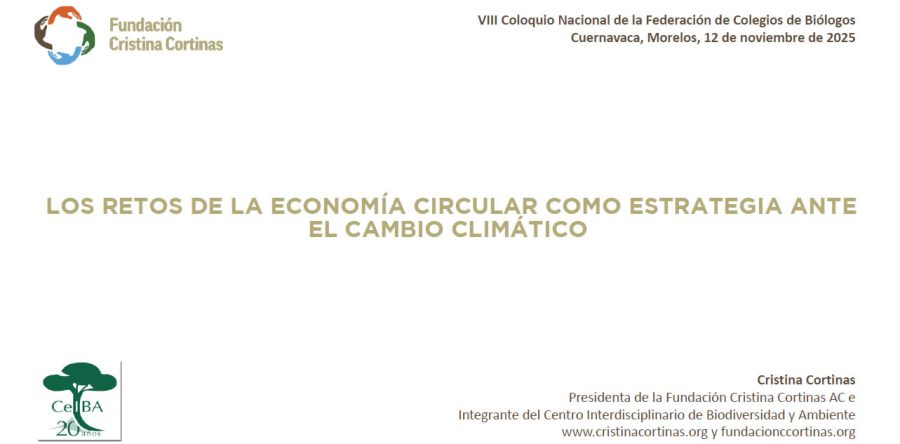 Conferencia magistral sobre “LOS RETOS DE LA ECONOMÍA CIRCULAR COMO ESTRATEGIA ANTE EL CAMBIO CLIMÁTICO”