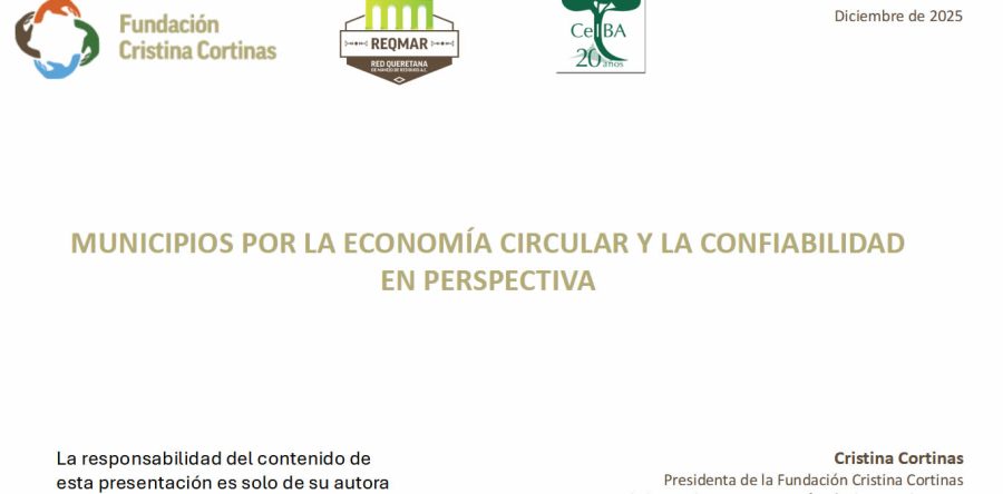 MUNICIPIOS POR LA ECONOMÍA CIRCULAR Y LA CONFIABILIDAD EN PERSPECTIVA