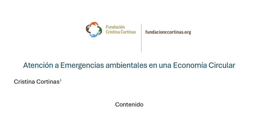 Atención a emergencias ambientales en una economía circular