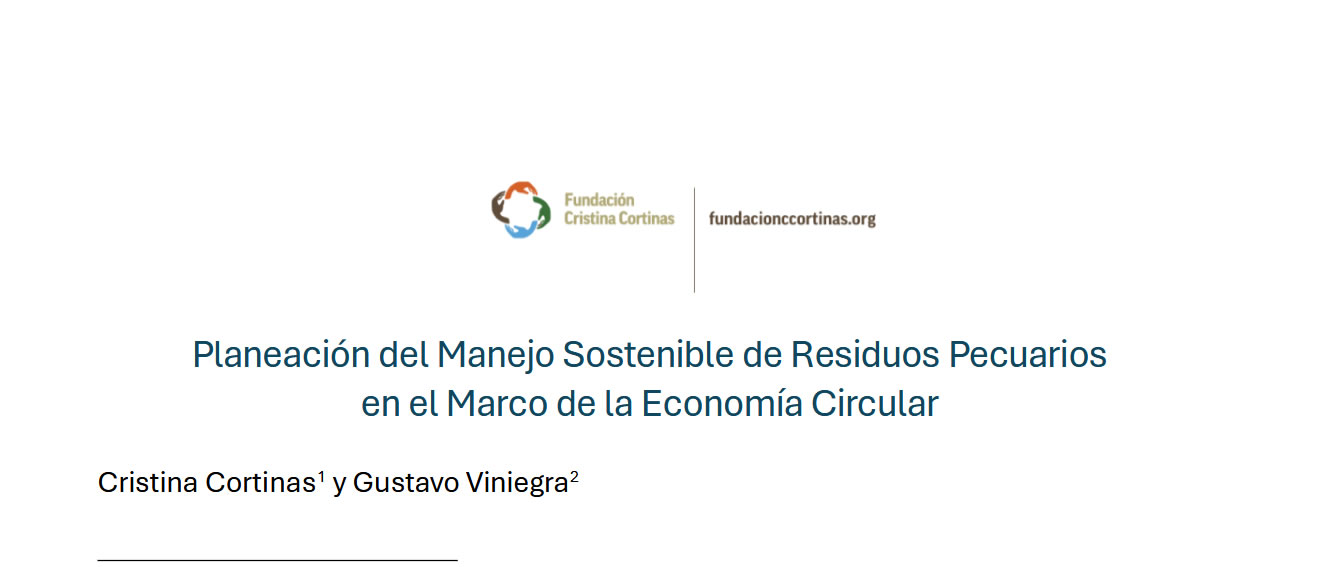 Planeación del Manejo Sostenible de Residuos Pecuarios