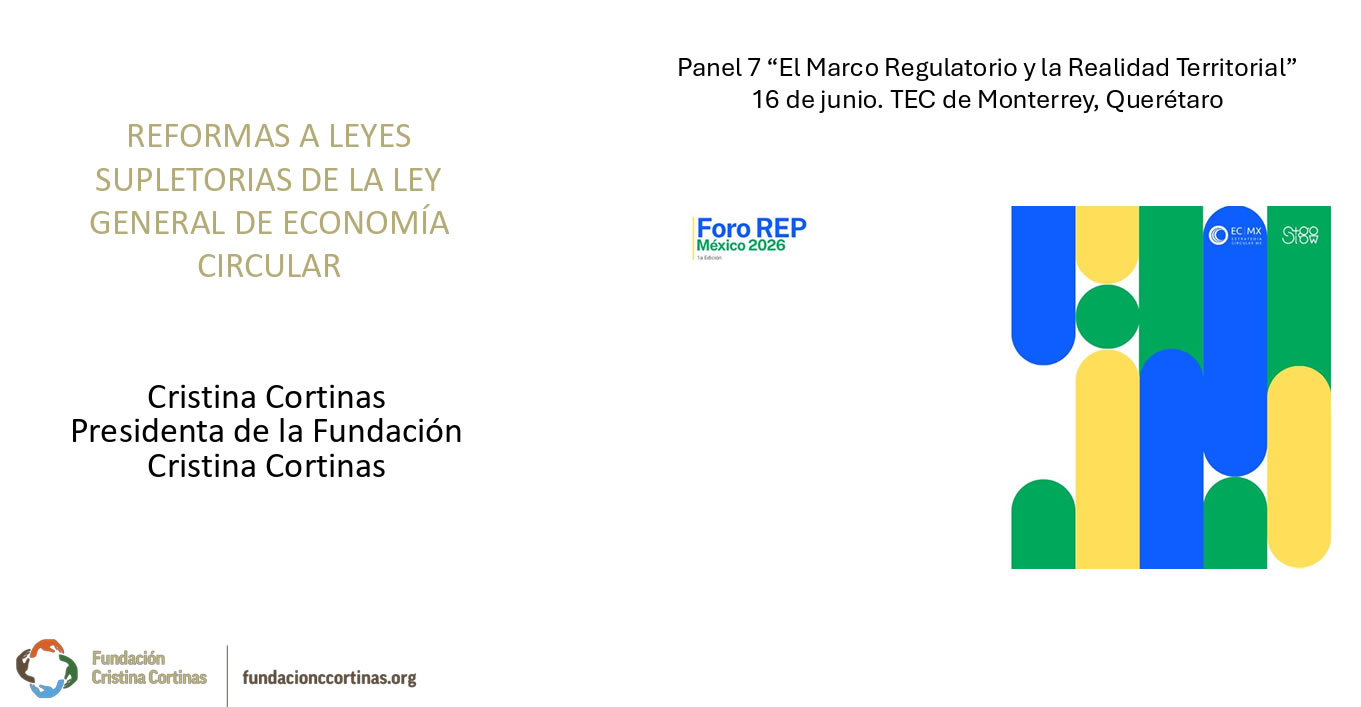 Difusión de reformas de leyes ambientales supletorias de la Ley General de Economía Circular