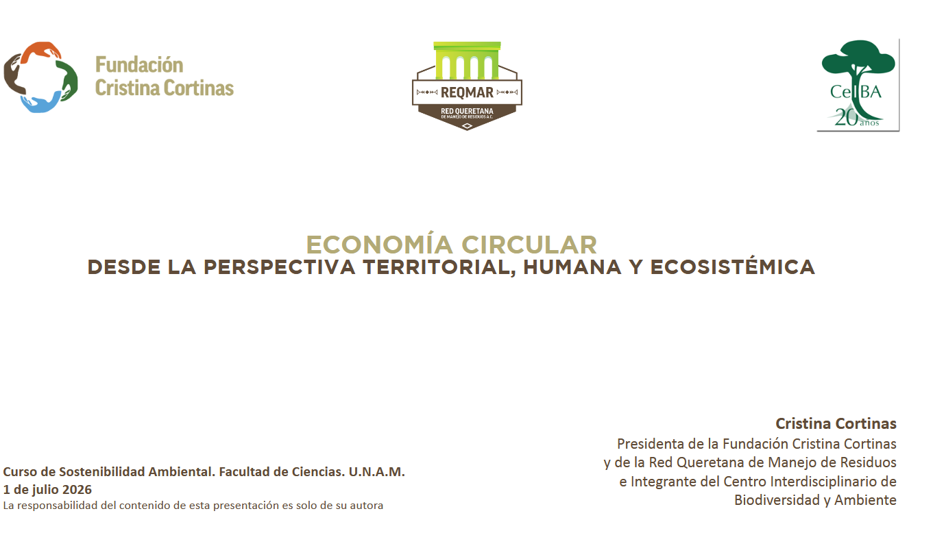 ECONOMÍA CIRCULAR DESDE LA PERSPECTIVA TERRITORIAL HUMANA Y ECOSISTÉMICA