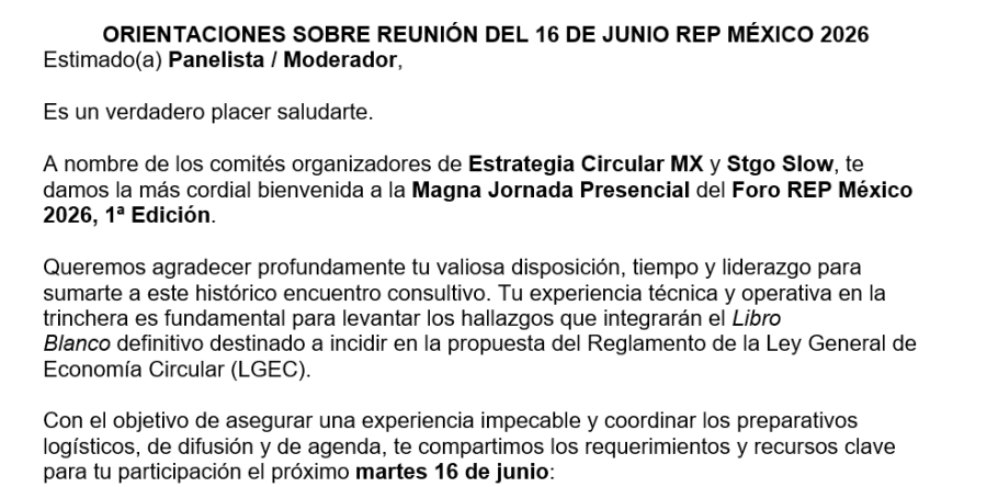 BIENVENIDOS A REUNIÓN CUMBRE REP MÉXICO 2026