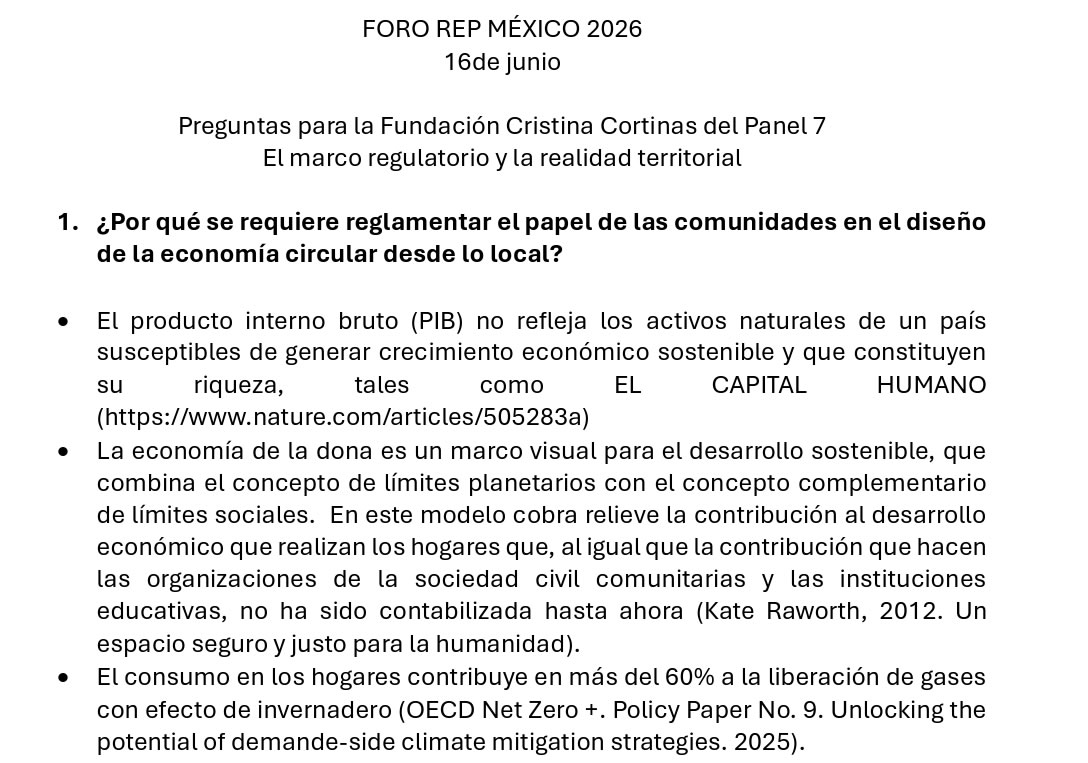 Preguntas para la Fundación Cristina Cortinas del Panel 7