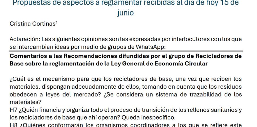 Propuestas con precisiones sobre rellenos sanitarios del futuro