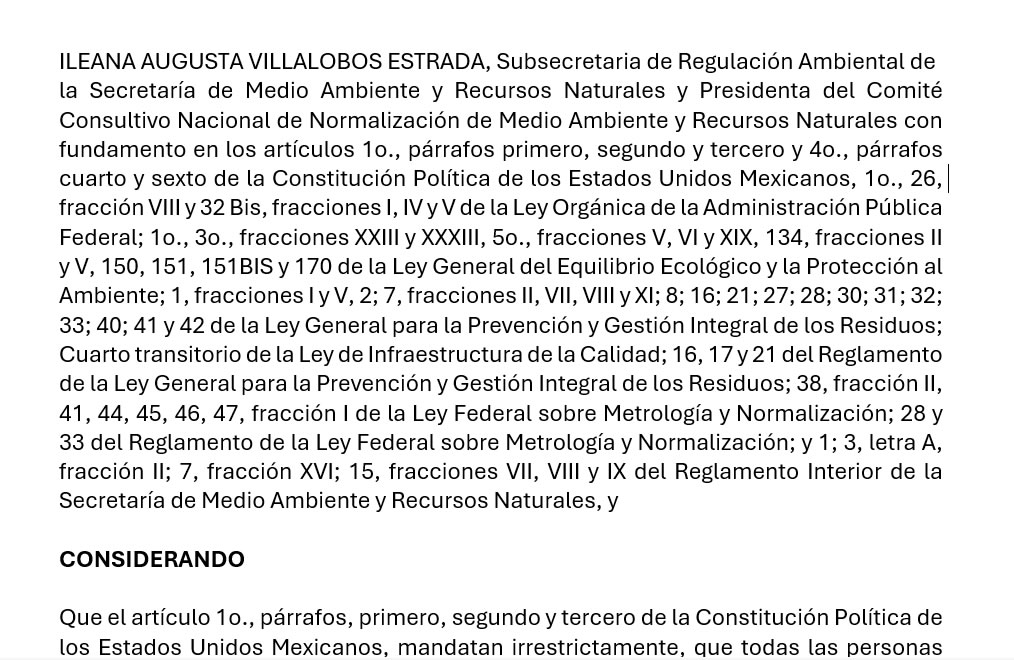 Proyecto de Norma Oficial Mexicana PROY-NOM-160-SEMARNAT-2026