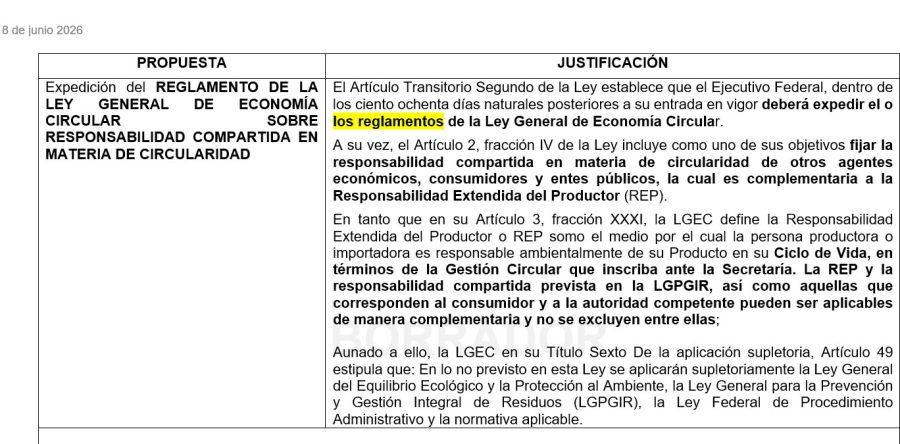 Reglamento de la LGEC sobre Responsabilidad Compartida