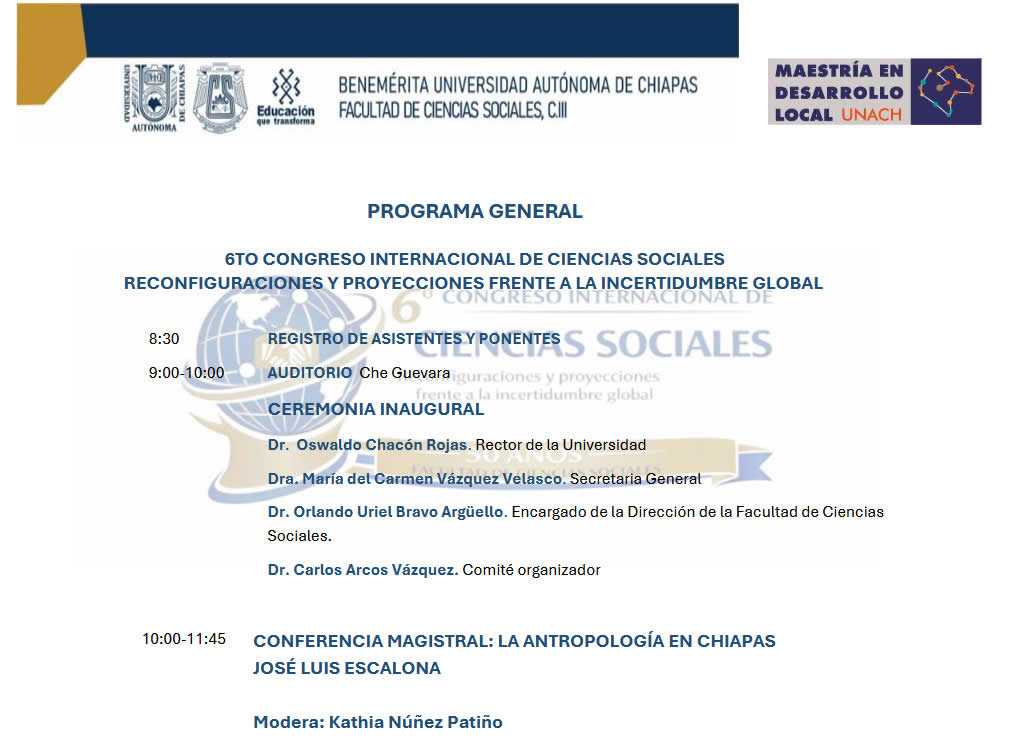 Programa final 6to Congreso Internaciona